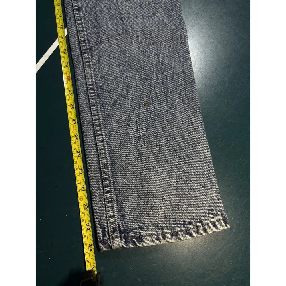 Vintage LEVIS 512 Silvertab Jeans Men 32x34 Slim Taper Acid-Wash 90s Made In USA